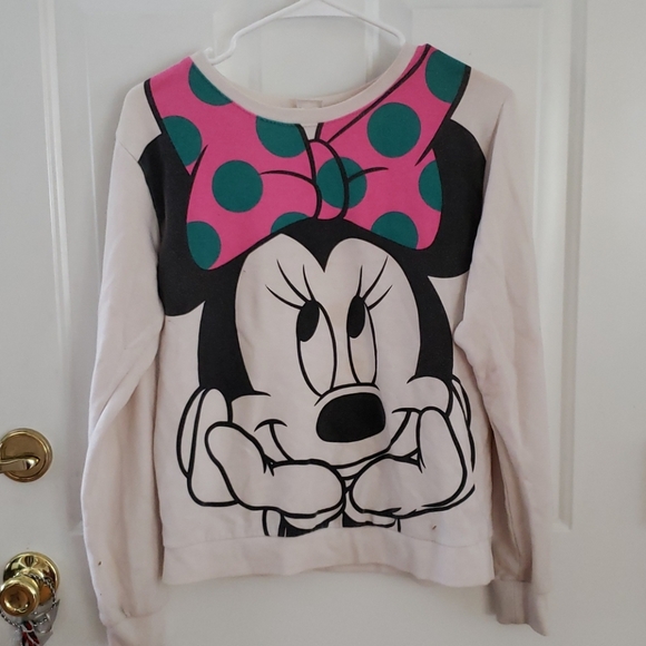 Disney Sweaters - Disney | white minnie mouse sweater | sz medium